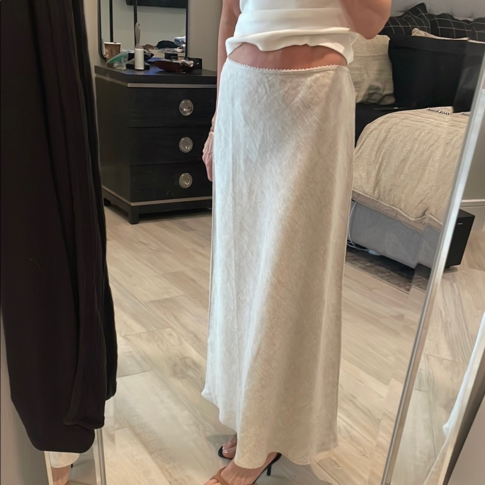 Reformation Layla Linen Skirt Size Small